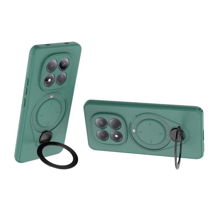 For Redmi Note 15 Pro 4G Global 163.2mm Ring Shield MagSafe TPU Phone Case with 360 Degree Rotating Holder