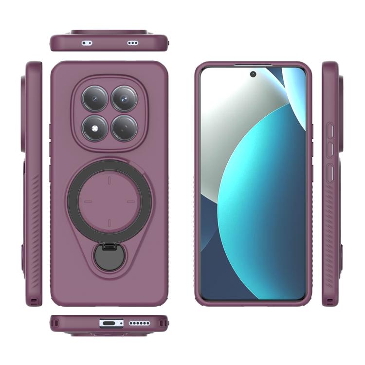 For Redmi Note 15 Pro 4G Global 163.2mm Ring Shield MagSafe TPU Phone Case with 360 Degree Rotating Holder