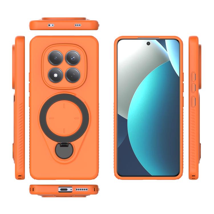 For Redmi Note 15 Pro 4G Global 163.2mm Ring Shield MagSafe TPU Phone Case with 360 Degree Rotating Holder