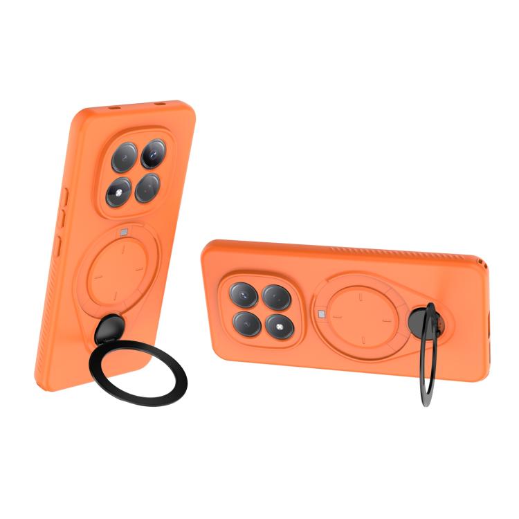For Redmi Note 15 Pro 4G Global 163.2mm Ring Shield MagSafe TPU Phone Case with 360 Degree Rotating Holder