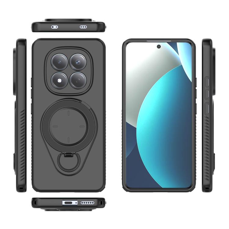 For Redmi Note 15 Pro 4G Global 163.2mm Ring Shield MagSafe TPU Phone Case with 360 Degree Rotating Holder