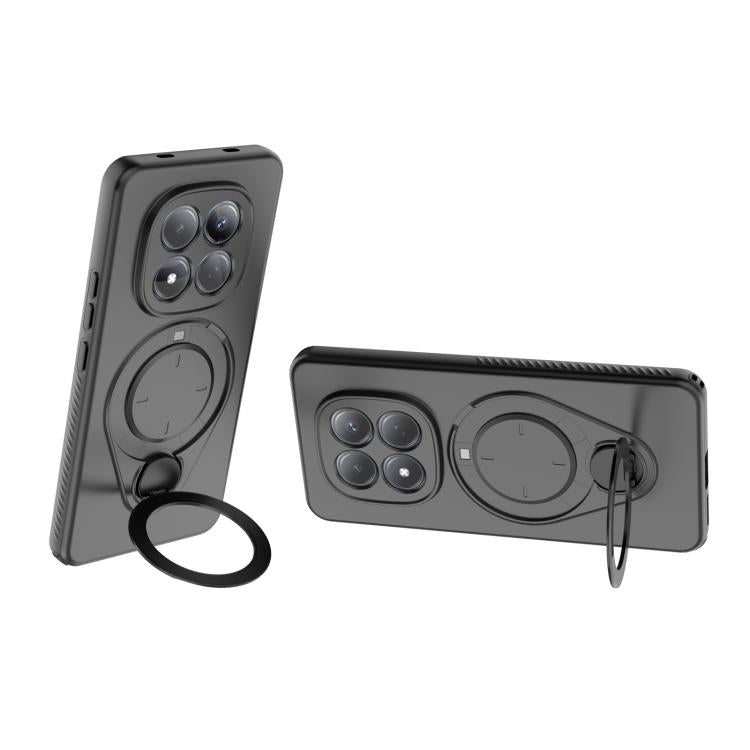 For Redmi Note 15 Pro 4G Global 163.2mm Ring Shield MagSafe TPU Phone Case with 360 Degree Rotating Holder