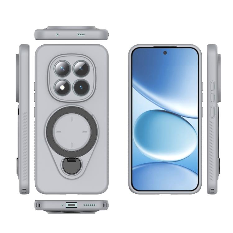 For Redmi Note 15 Pro+ 5G 163.3mm Ring Shield MagSafe TPU Phone Case with 360 Degree Rotating Holder