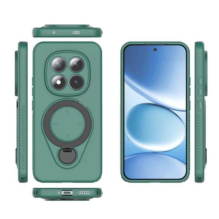 For Redmi Note 15 Pro+ 5G 163.3mm Ring Shield MagSafe TPU Phone Case with 360 Degree Rotating Holder