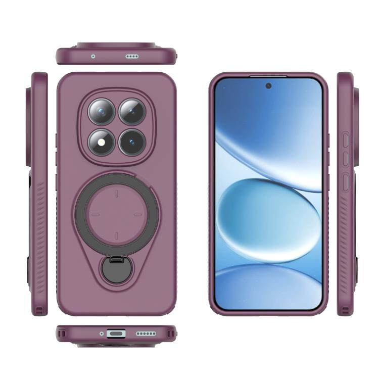 For Redmi Note 15 Pro+ 5G 163.3mm Ring Shield MagSafe TPU Phone Case with 360 Degree Rotating Holder
