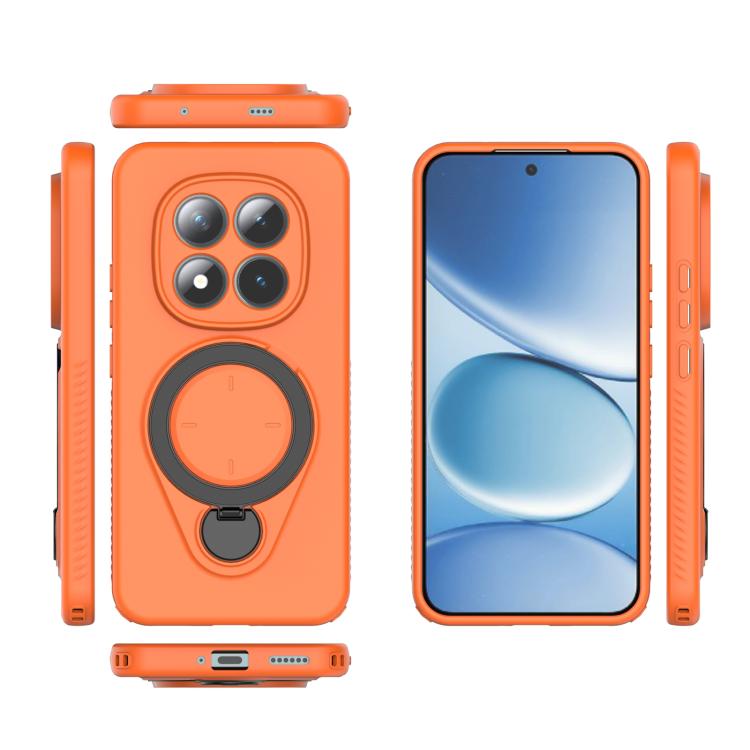 For Redmi Note 15 Pro+ 5G 163.3mm Ring Shield MagSafe TPU Phone Case with 360 Degree Rotating Holder