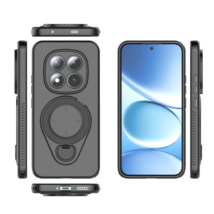 For Redmi Note 15 Pro+ 5G 163.3mm Ring Shield MagSafe TPU Phone Case with 360 Degree Rotating Holder