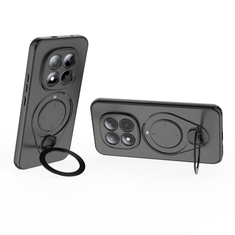 For Redmi Note 15 Pro+ 5G 163.3mm Ring Shield MagSafe TPU Phone Case with 360 Degree Rotating Holder