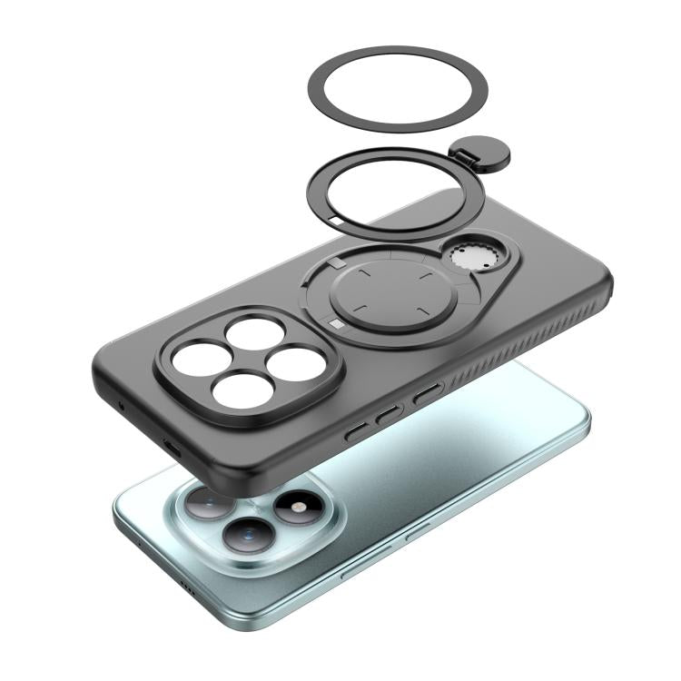 For Redmi Note 15 Pro+ 5G 163.3mm Ring Shield MagSafe TPU Phone Case with 360 Degree Rotating Holder
