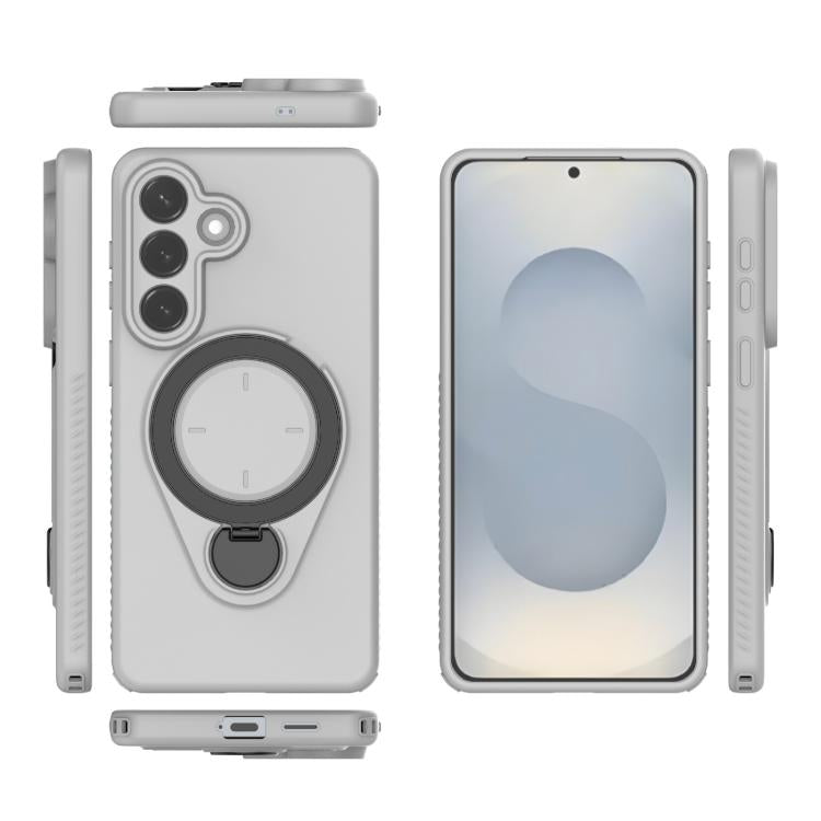 For Samsung Galaxy S26+ 5G Ring Shield MagSafe TPU Phone Case with 360 Degree Rotating Holder