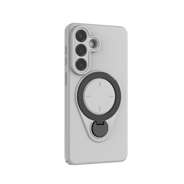 For Samsung Galaxy S26+ 5G Ring Shield MagSafe TPU Phone Case with 360 Degree Rotating Holder