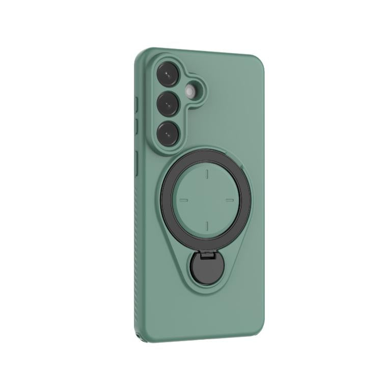 For Samsung Galaxy S26+ 5G Ring Shield MagSafe TPU Phone Case with 360 Degree Rotating Holder