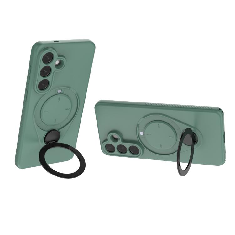 For Samsung Galaxy S26+ 5G Ring Shield MagSafe TPU Phone Case with 360 Degree Rotating Holder