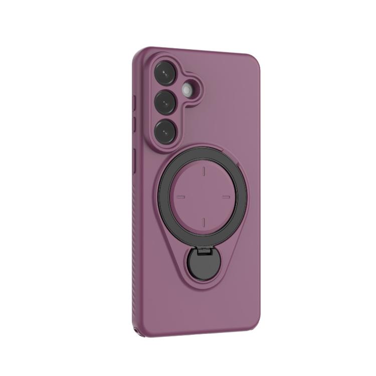 For Samsung Galaxy S26+ 5G Ring Shield MagSafe TPU Phone Case with 360 Degree Rotating Holder
