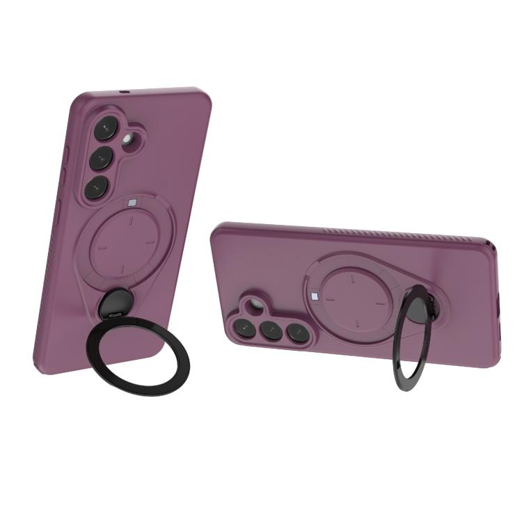 For Samsung Galaxy S26+ 5G Ring Shield MagSafe TPU Phone Case with 360 Degree Rotating Holder