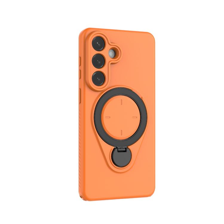 For Samsung Galaxy S26+ 5G Ring Shield MagSafe TPU Phone Case with 360 Degree Rotating Holder