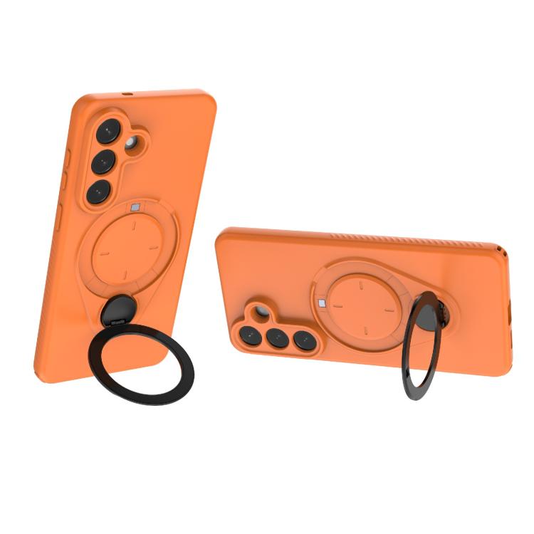 For Samsung Galaxy S26+ 5G Ring Shield MagSafe TPU Phone Case with 360 Degree Rotating Holder