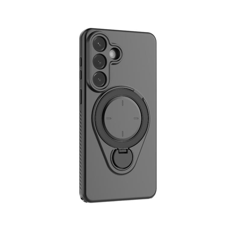For Samsung Galaxy S26+ 5G Ring Shield MagSafe TPU Phone Case with 360 Degree Rotating Holder