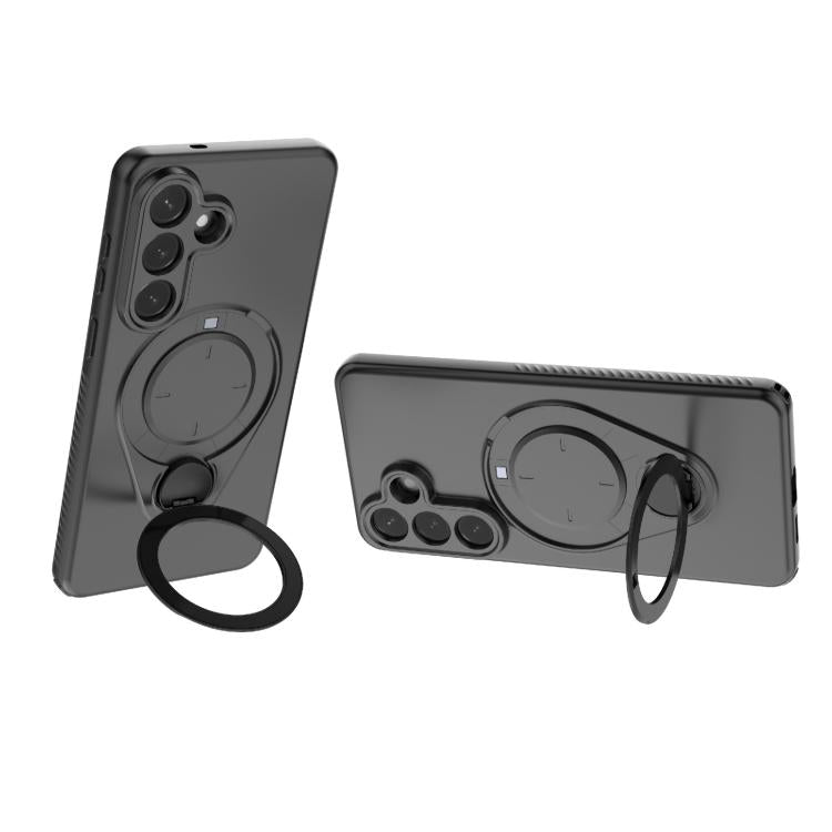 For Samsung Galaxy S26+ 5G Ring Shield MagSafe TPU Phone Case with 360 Degree Rotating Holder