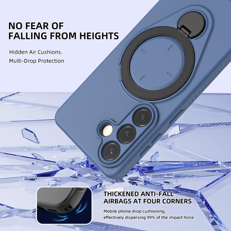 For Samsung Galaxy S26+ 5G Ring Shield MagSafe TPU Phone Case with 360 Degree Rotating Holder