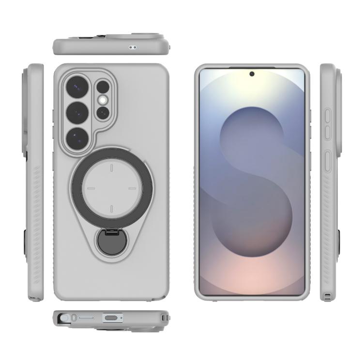 For Samsung Galaxy S26 Ultra 5G Ring Shield MagSafe TPU Phone Case with 360 Degree Rotating Holder