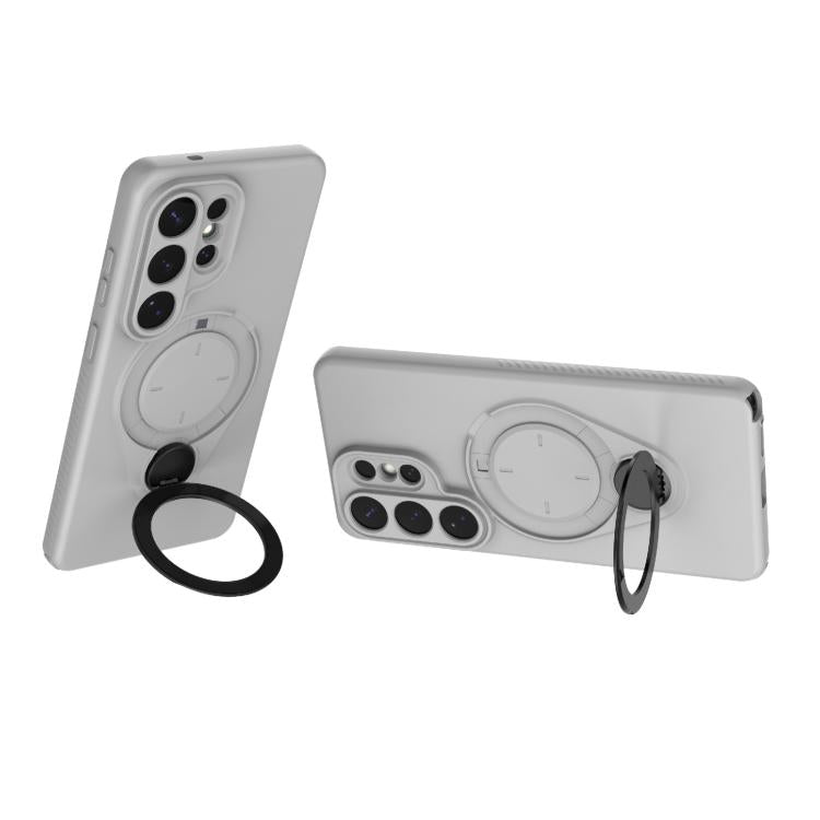 For Samsung Galaxy S26 Ultra 5G Ring Shield MagSafe TPU Phone Case with 360 Degree Rotating Holder