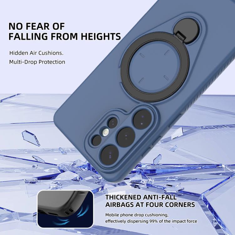 For Samsung Galaxy S26 Ultra 5G Ring Shield MagSafe TPU Phone Case with 360 Degree Rotating Holder