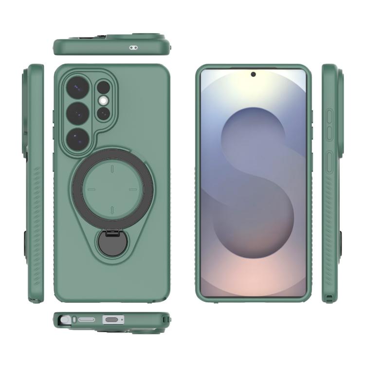 For Samsung Galaxy S26 Ultra 5G Ring Shield MagSafe TPU Phone Case with 360 Degree Rotating Holder