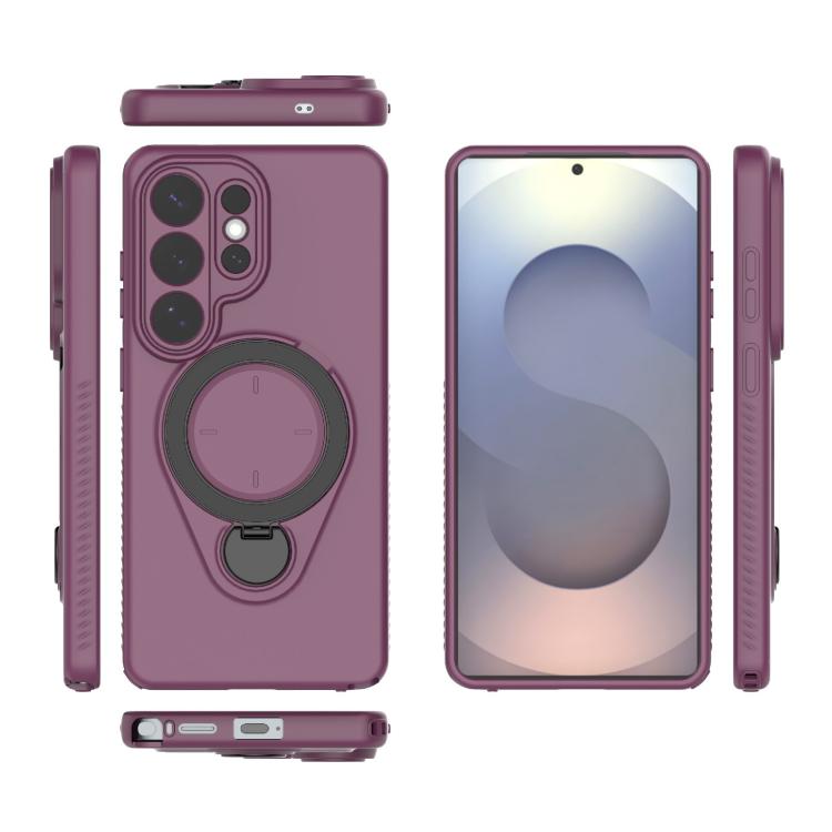 For Samsung Galaxy S26 Ultra 5G Ring Shield MagSafe TPU Phone Case with 360 Degree Rotating Holder