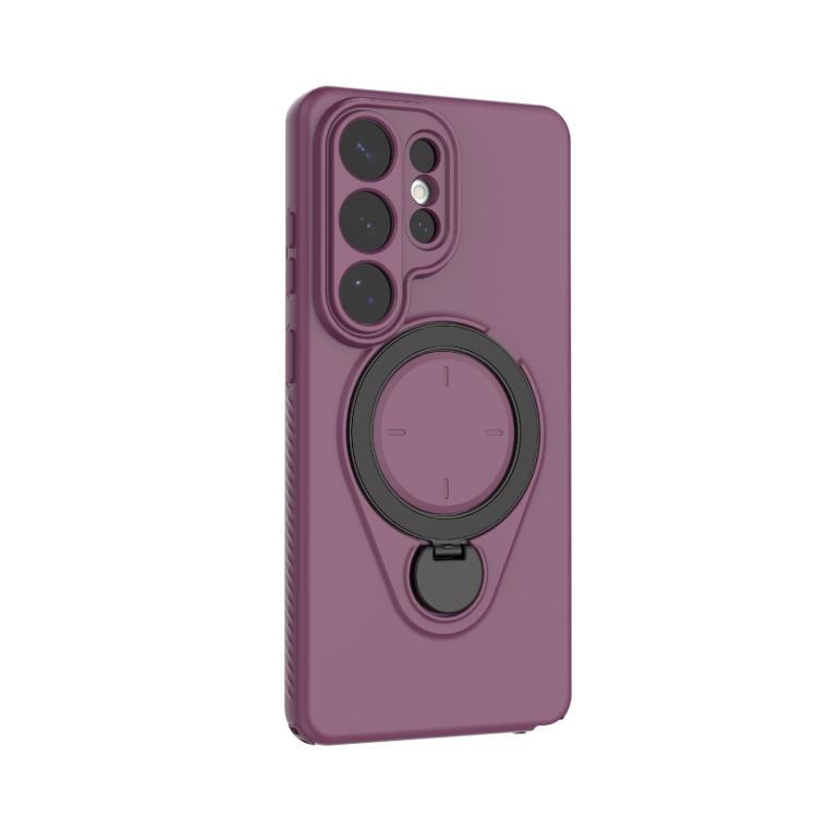 For Samsung Galaxy S26 Ultra 5G Ring Shield MagSafe TPU Phone Case with 360 Degree Rotating Holder