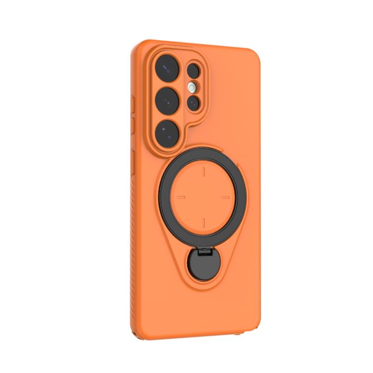 For Samsung Galaxy S26 Ultra 5G Ring Shield MagSafe TPU Phone Case with 360 Degree Rotating Holder