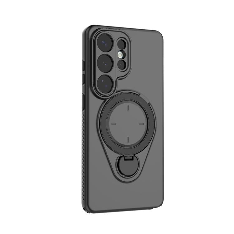 For Samsung Galaxy S26 Ultra 5G Ring Shield MagSafe TPU Phone Case with 360 Degree Rotating Holder