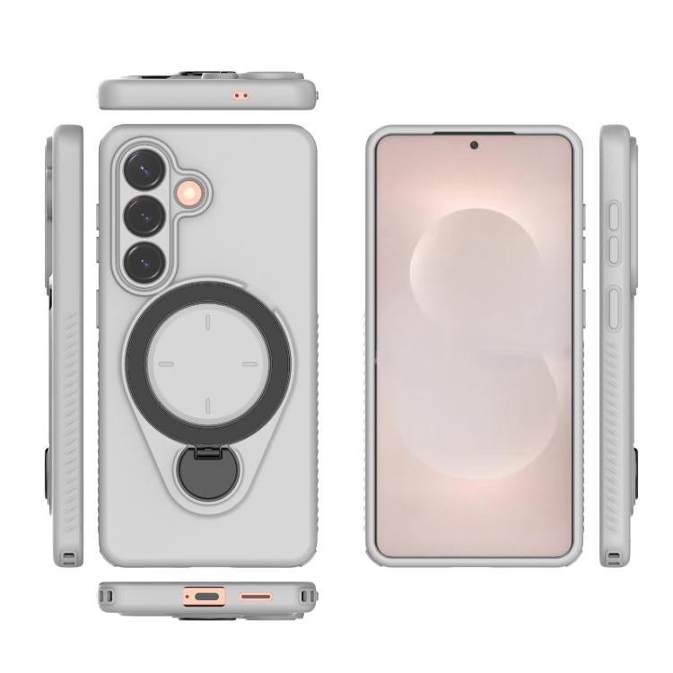 For Samsung Galaxy S26 5G Ring Shield MagSafe TPU Phone Case with 360 Degree Rotating Holder