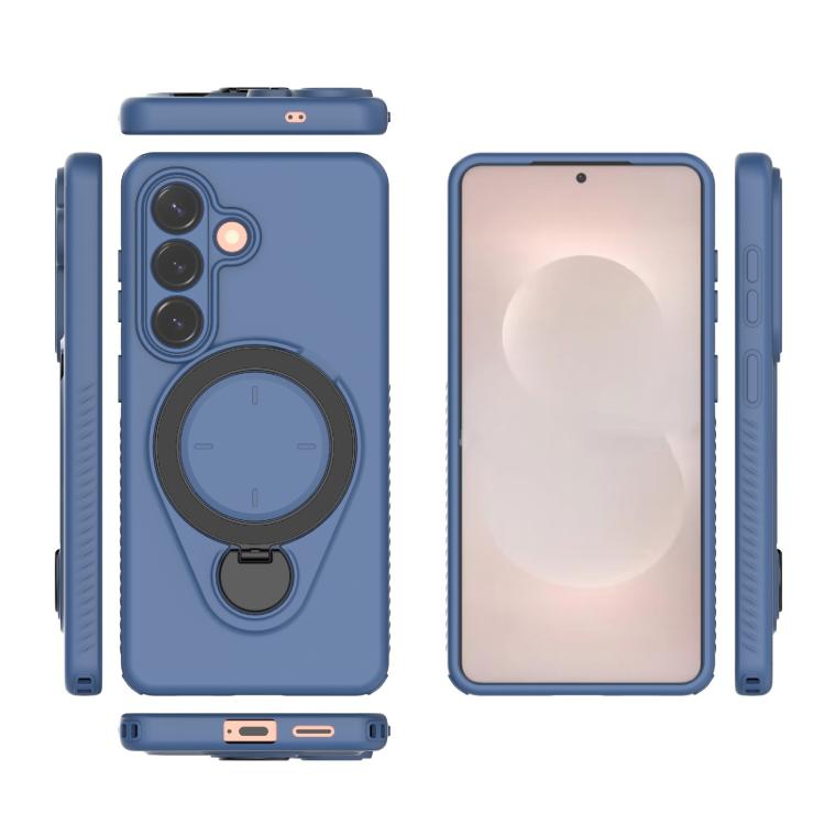 For Samsung Galaxy S26 5G Ring Shield MagSafe TPU Phone Case with 360 Degree Rotating Holder
