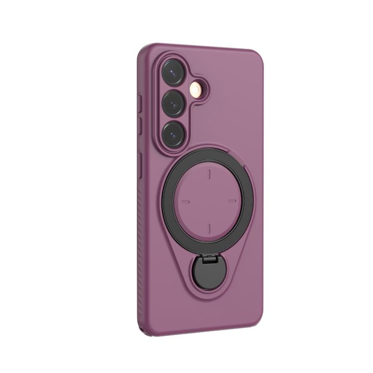 For Samsung Galaxy S26 5G Ring Shield MagSafe TPU Phone Case with 360 Degree Rotating Holder