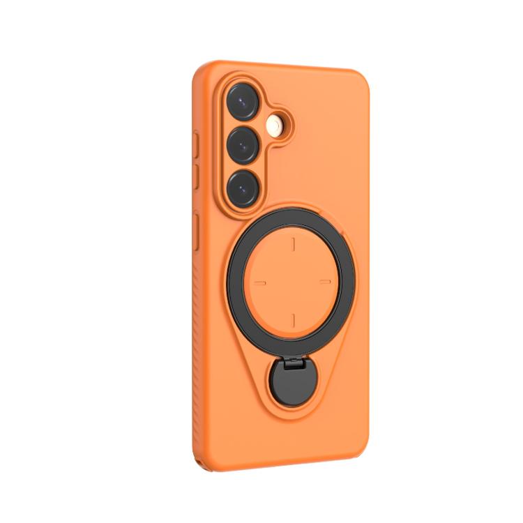 For Samsung Galaxy S26 5G Ring Shield MagSafe TPU Phone Case with 360 Degree Rotating Holder