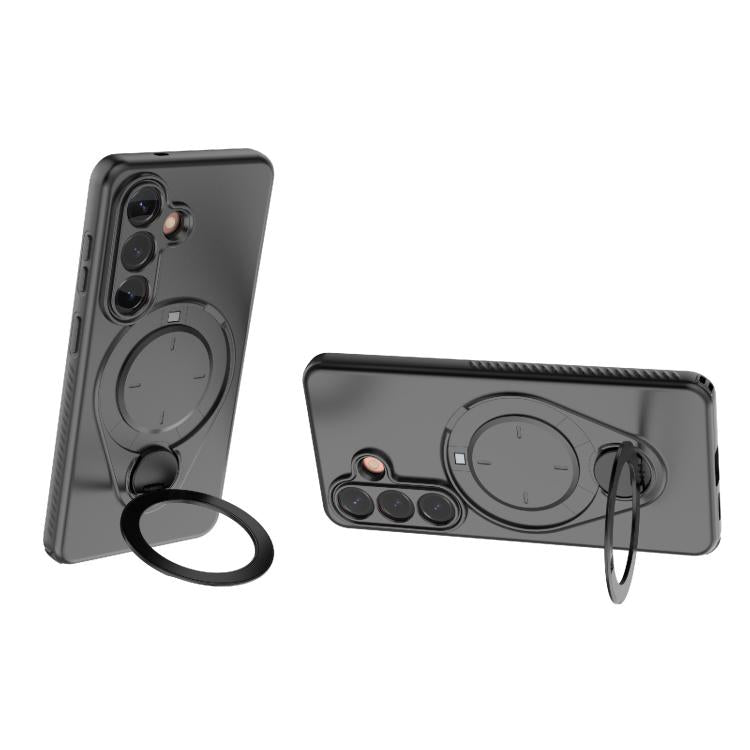 For Samsung Galaxy S26 5G Ring Shield MagSafe TPU Phone Case with 360 Degree Rotating Holder