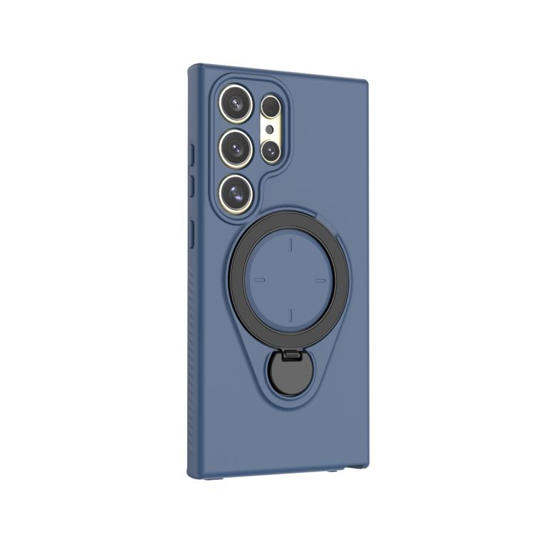 For Samsung Galaxy S24 Ultra 5G Ring Shield MagSafe TPU Phone Case with 360 Degree Rotating Holder
