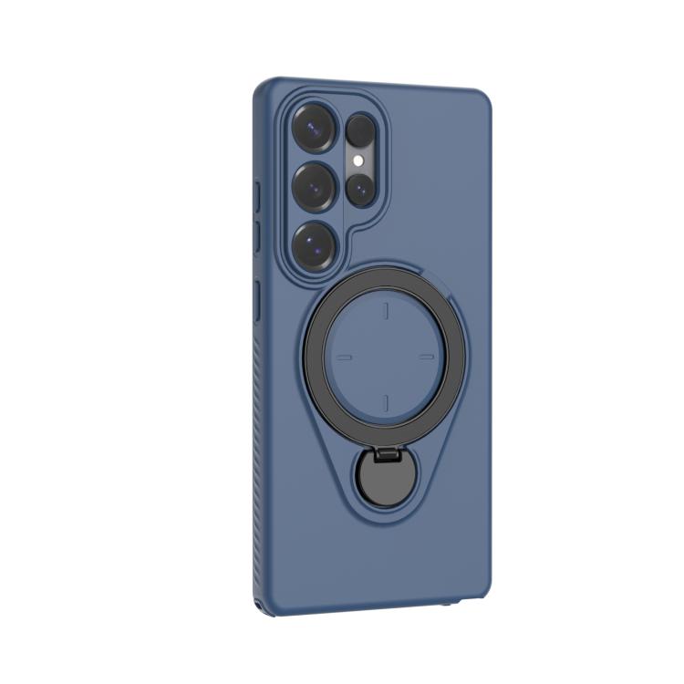 For Samsung Galaxy S25 Ultra 5G Ring Shield MagSafe TPU Phone Case with 360 Degree Rotating Holder