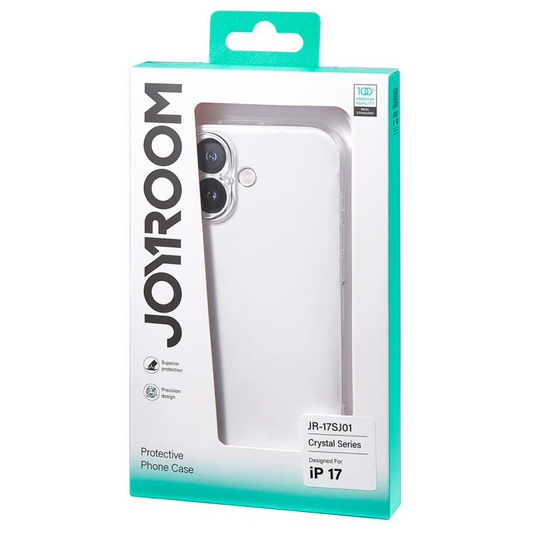 For iPhone 17 JOYROOM Crystal Series PC Phone Protective Case - Transparent