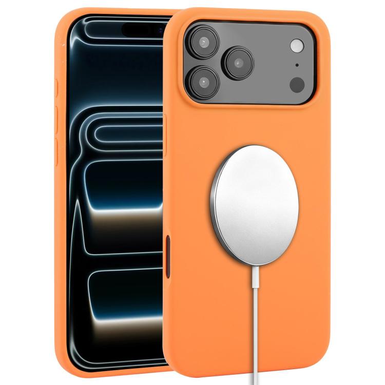 For iPhone 17 Pro Max Liquid Silicone Full Coverage MagSafe Phone Case