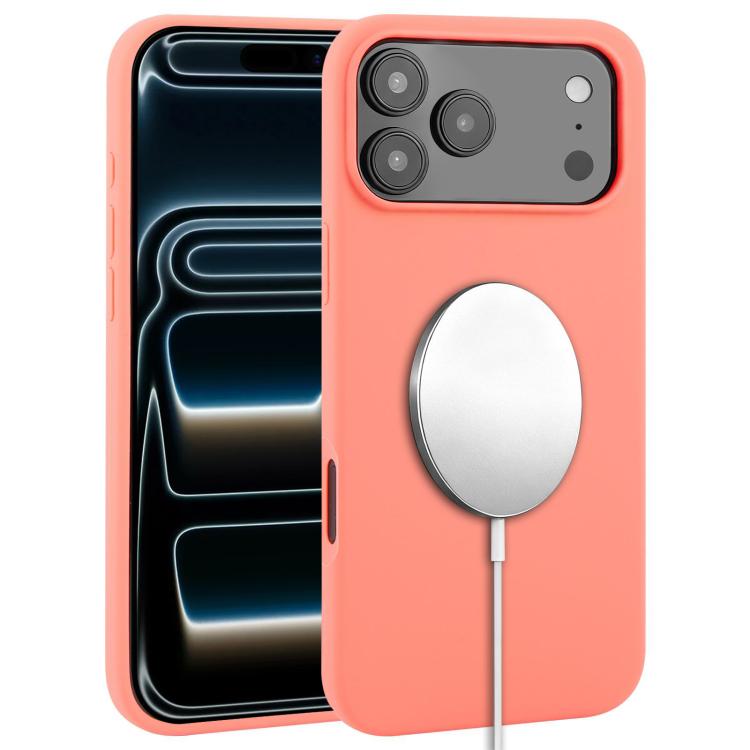 For iPhone 17 Pro Max Liquid Silicone Full Coverage MagSafe Phone Case