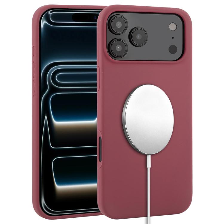 For iPhone 17 Pro Max Liquid Silicone Full Coverage MagSafe Phone Case