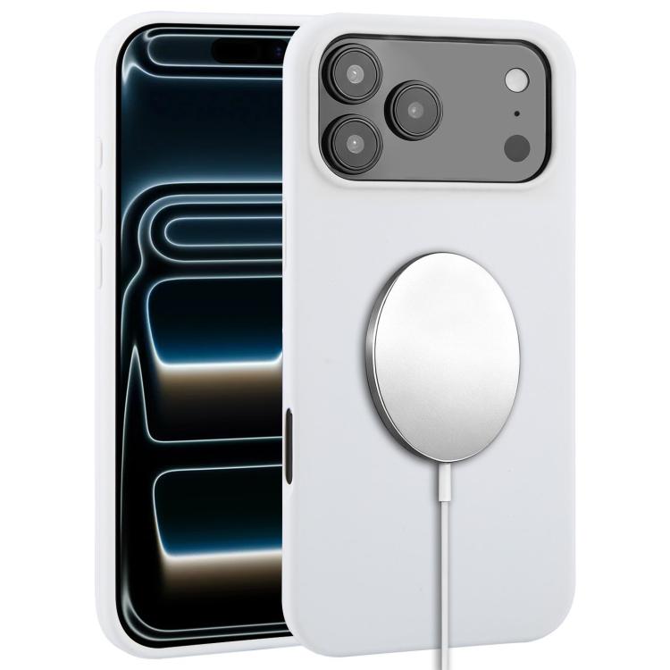 For iPhone 17 Pro Liquid Silicone Full Coverage MagSafe Phone Case