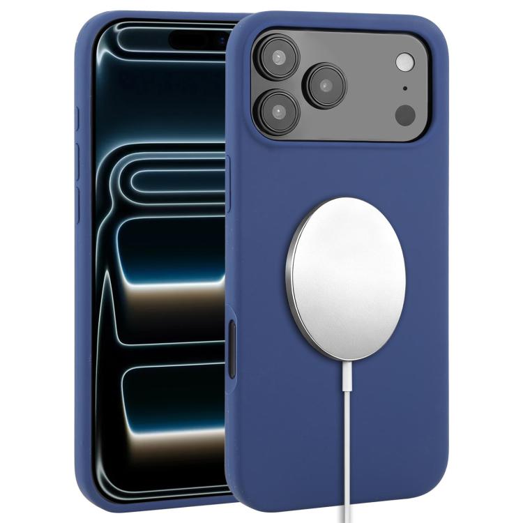 For iPhone 17 Pro Liquid Silicone Full Coverage MagSafe Phone Case