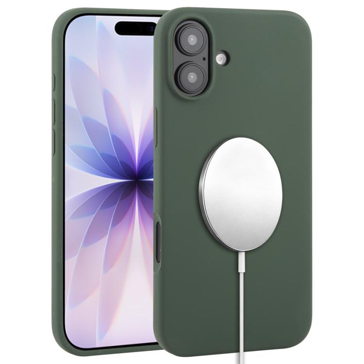 For iPhone 17 Liquid Silicone Full Coverage MagSafe Phone Case