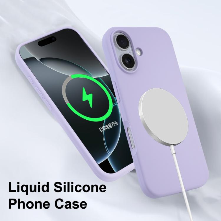 For iPhone 17 Liquid Silicone Full Coverage MagSafe Phone Case