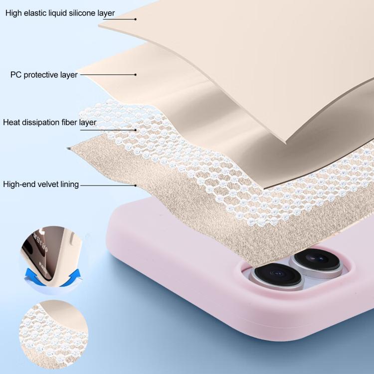 For iPhone 17 Pro Liquid Silicone Full Coverage MagSafe Phone Case