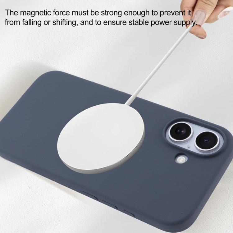 For iPhone 17 Pro Liquid Silicone Full Coverage MagSafe Phone Case