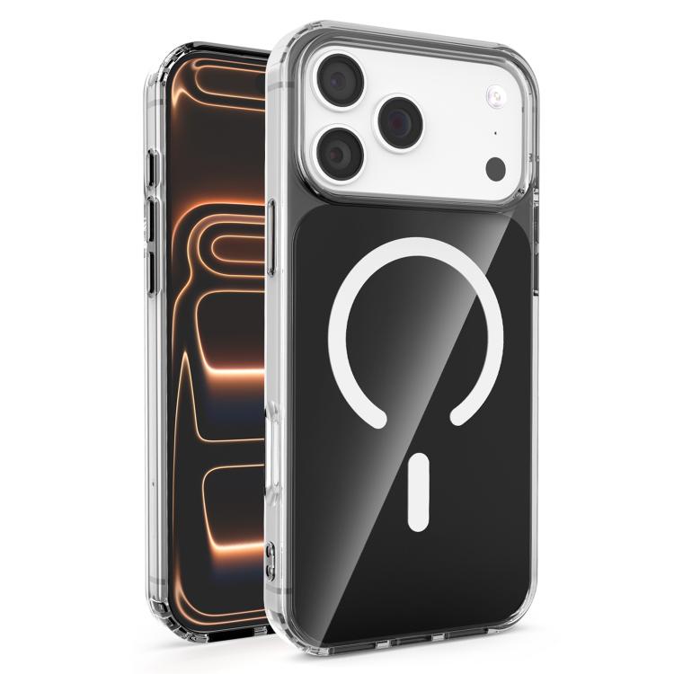 For iPhone 17 Pro Four-corner U-shaped Airbag Semi-transparent MagSafe Case